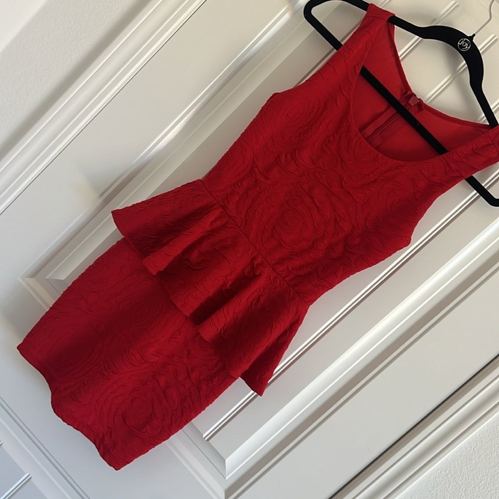 Red Mini Dress - Picture 3 of 4